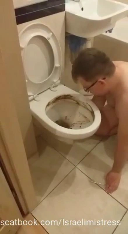 Shitty bitch training feeding in the toilet P1 [SD] (2025)