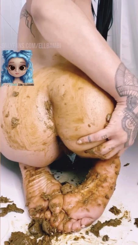 Inked Bambi Smearing Over My Ass & Feet P1 [SD] (2025)